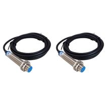 Kit com 2 lukma sensor indutivo lm12-3002nc 6-36vdc (faceado) npn (37002)