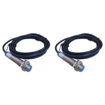 Kit com 2 lukma sensor indutivo lm18-3005pc 6-36vdc (faceado) pnp (37003)