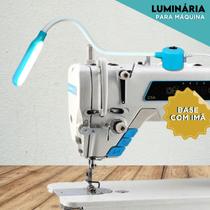 Kit com 2 Luminárias 15 LEDs TOUCH com Base Imantada para Máquina de Costura Flexível e Potente Iluminação Direcionada
