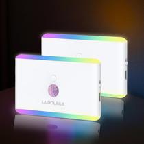 Kit com 2 Luminárias Noturnas com Sensor de Movimento RGB Recarregáveis LAIDOLAILA Kit com 2 Luminárias Noturnas com Sensor de Movimento RGB Recarregáveis LAIDOLAILA