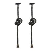 Kit com 2 Lustres Pendentes Corda para 1 Lâmpada E27 Chumbo Bivolt Kit com 2 Lustres Pendentes Corda para 1 Lâmpada E27 Chumbo Bivolt