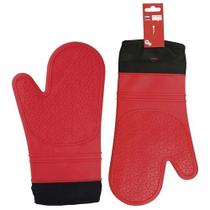 Kit com 2 Luvas Térmica de Silicone Manga Longa com Forro