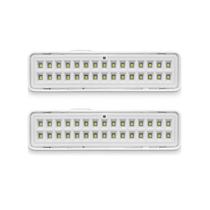 Kit com 2 Luz Emergência Bateria Lítio 30 Leds 2W Biv Elgin Kit com 2 Luz Emergência Bateria Lítio 30 Leds 2W Biv Elgin