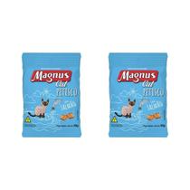 Kit com 2 magnus cat petisco salmão 40g