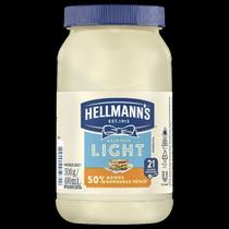 KIT COM 2 - Maionese Hellmann's Light 500g. SÃO DUAS UNIDADES.