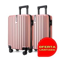 Kit com 2 Malas de Viagem Bordo com Cadeado na Lateral - Linha Buenos Aires
