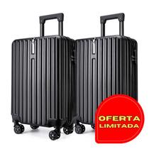 Kit com 2 Malas de Viagem Bordo com Cadeado na Lateral - Linha Buenos Aires Kit com 2 Malas de Viagem Bordo com Cadeado na Lateral - Linha Buenos Aires
