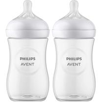 Kit com 2 Mamadeira Petala 260ML Transparente Philips AVENT SCY903/01 Kit com 2 Mamadeira Petala 260ML Transparente Philips AVENT SCY903/01