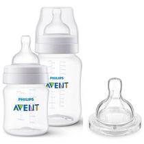 Kit com 2 Mamadeiras ANTI-COLIC 125/260ML + Bico N4 Philips AVENT SCY119/03 Kit com 2 Mamadeiras ANTI-COLIC 125/260ML + Bico N4 Philips AVENT SCY119/03