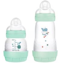 Kit com 2 Mamadeiras EASY START SET Anticolica MAR 130/260ML Azul MAM MA21021