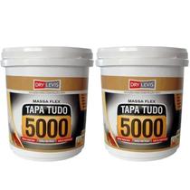 Kit com 2 Massa Super Flex Tapa Tudo Furos Trincas 5000 Pote 340g KIt com 2