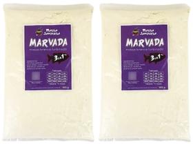 Kit com 2 Massas Japonesa Marvada Branca Turbinada 3 em 1 - 2x400 Gramas