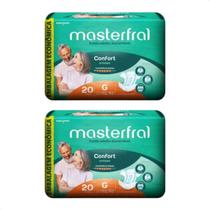 Kit com 2 - Masterfral Confort Grande Fralda Geriátrica 20un Kit com 2 - Masterfral Confort Grande Fralda Geriátrica 20un