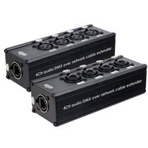 Kit com 2 Medusas Passiva via Cabo de Rede 4 Canais Combo e XLR Fêmea