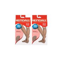 Kit com 2 Meias Kendall 3/4 média compressão (18-20 mmHg) - 1671 Pretas
