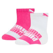 Kit com 2 Meias Puma Bebê Cano Longo Rosa