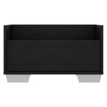 Kit com 2 Mesas De Cabeceira 80 Cm com Pés Quadrados