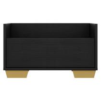 Kit com 2 Mesas De Cabeceira 80 Cm com Pés Quadrados