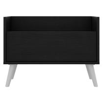 Kit com 2 Mesas De Cabeceira 80 Cm com Pés Retrô