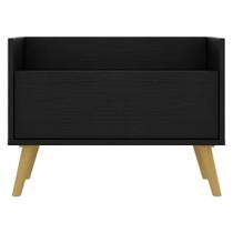 Kit com 2 Mesas De Cabeceira 80 Cm com Pés Retrô