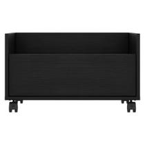 Kit com 2 Mesas De Cabeceira 80 Cm com Rodízios