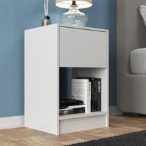 Kit com 2 Mesas de Cabeceira Bravo com Gaveta e Nicho