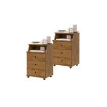 Kit com 2 Mesas de Cabeceira com Design Moderno 3 Gavetas Combo Mesa de Canto Kit com 2 Mesas de Cabeceira com Design Moderno 3 Gavetas Combo Mesa de Canto