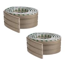 Kit com 2 meu rodape painel ripado madeto carvalho 10cm x 1,0cm (10 metros) Kit com 2 meu rodape painel ripado madeto carvalho 10cm x 1,0cm (10 metros)