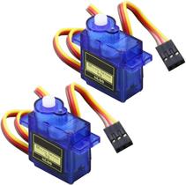 Kit com 2 Micro Servos SG90 de 9g para Arduino, Robôs, Helicópteros, Aviões, Carros e Barcos