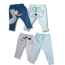 Kit com 2 Mijão Calça para Bebê Menino Bicho Molhado Sortidos