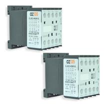 Kit Com 2 Mini Contatoras 9a 220v Tiwa 50/60 Hz Lc1k-0910m7