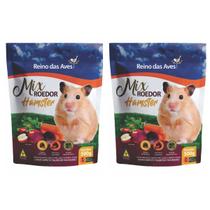 Kit Com 2 Mix Roedor Hamster 500g - Reino das Aves