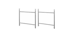 Kit com 2 módulo de 1,00 x 1,00m para andaime - metalpama Kit com 2 módulo de 1,00 x 1,00m para andaime - metalpama