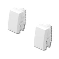 Kit Com 2 Módulos Interruptores Intermediário 16a Branco - Fame