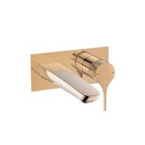 Kit com 2 Monocomando para Lavatório de Parede Insígnia Rosa/Rosé Gold Celite Kit com 2 Monocomando para Lavatório de Parede Insígnia Rosa/Rosé Gold Celite