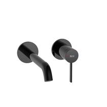 Kit com 2 Monocomando para Lavatorio de Parede Ona Preto/Titanium Black Celite Kit com 2 Monocomando para Lavatorio de Parede Ona Preto/Titanium Black Celite