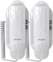 Kit Com 2 Monofone Para Interfone Universal Agl S100 Antigo P100 (197)