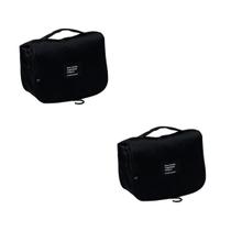 Kit Com 2 Necessarie De Viagem 22,5x18,5cm Preta Paramount Kit Com 2 Necessarie De Viagem 22,5x18,5cm Preta Paramount