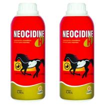 Kit Com 2 Neocidine H 1,75 Litros Suplemento Equinos Cavalo