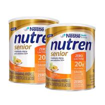 Kit com 2 Nutren Senior Zero Lactose Sem Sabor 740g cada