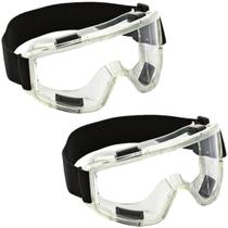 Kit Com 2 Óculos Ampla Visão Vvision Incolor Antirrisco e Antiembaçante Volk Kit Com 2 Óculos Ampla Visão Vvision Incolor Antirrisco e Antiembaçante Volk