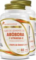 Kit Com 2 Óleo de Semente de Abóbora 60 capsulas de 1000mg Flora Nativa do Brasil Kit Com 2 Óleo de Semente de Abóbora 60 capsulas de 1000mg Flora Nativa do Brasil