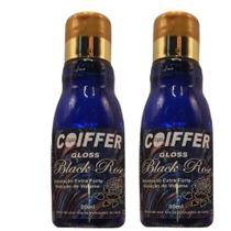 Kit Com 2 Óleo Finalizador Capilar redutor de volume Gloss Black Rose 80ml - Coiffer Kit Com 2 Óleo Finalizador Capilar redutor de volume Gloss Black Rose 80ml - Coiffer