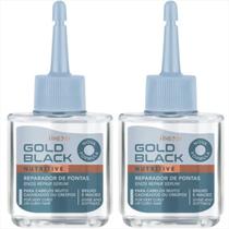 Kit Com 2 Oleo Reparador De Pontas Amend Gold Black 30ml