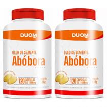 Kit com 2 Oleos de Sementes de Aboboras 1g 120 Capsulas - Duom