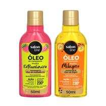 Kit com 2 Óleos de Tratamento Multy Morango + Maracujá Salon Line