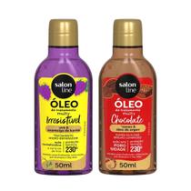 Kit com 2 Óleos de Tratamento Multy Uva + Chocolate Salon Line