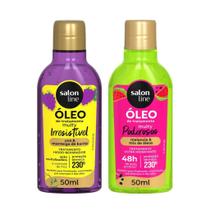 Kit com 2 Óleos de Tratamento Multy Uva + Melancia Salon Line