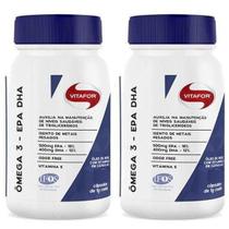 Kit com 2 Ômega 3 EPA DHA 120 cápsulas - Vitafor Kit com 2 Ômega 3 EPA DHA 120 cápsulas - Vitafor