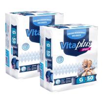 Kit Com 2 Pacotão Fralda Geriátrica Adulto Vita Plus Care Barato